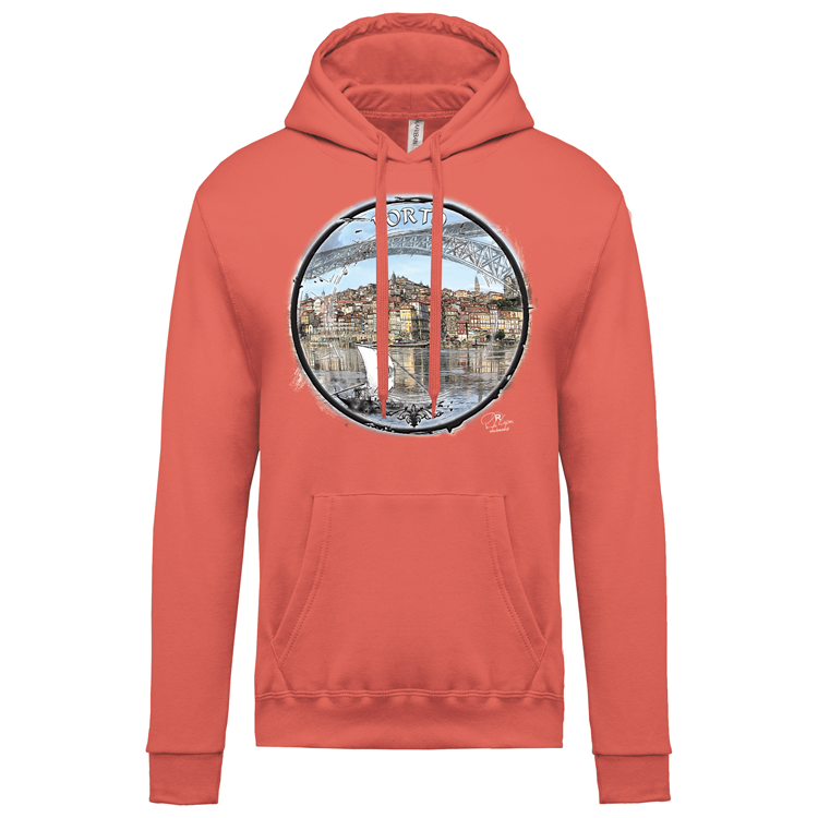 Sweatshirt Kariban com Capuz Selo Porto