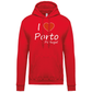 Sweatshirt Kariban com Capuz I Love Porto