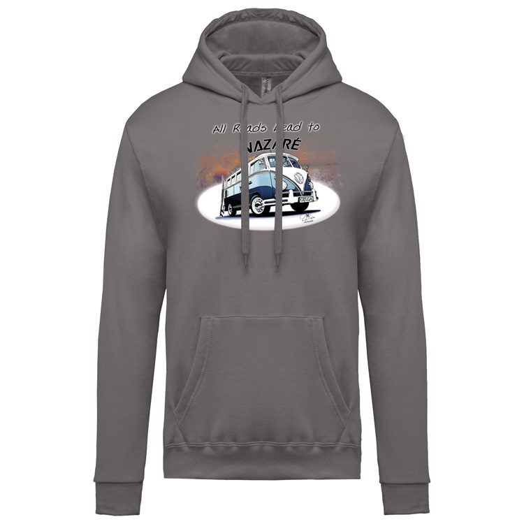 Sweatshirt Kariban com Capuz All Roads Lead to Nazaré