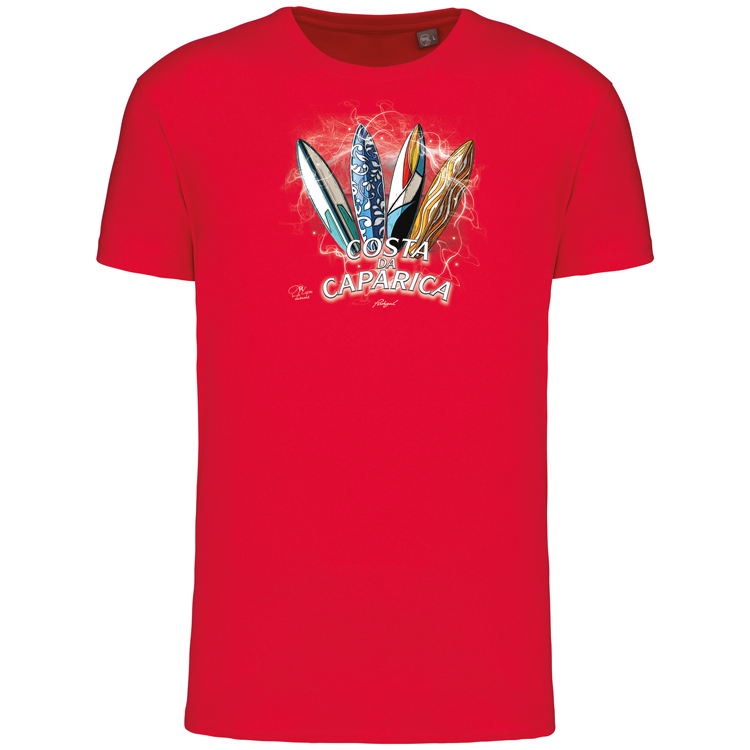 T-Shirt Algodão Biológico Surfboards Costa da Caparica