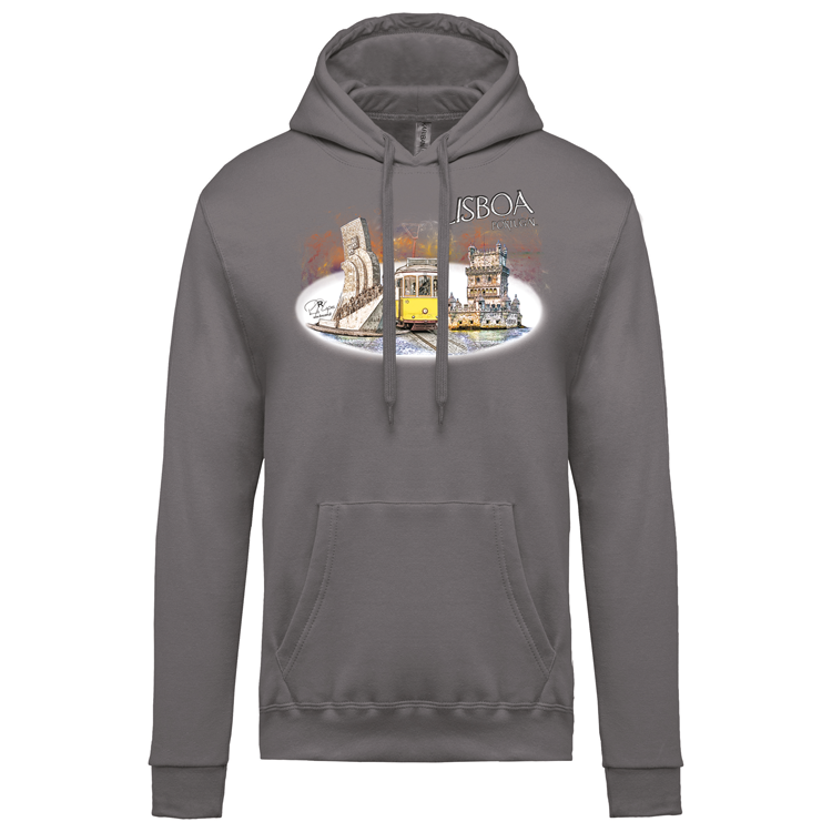 Sweatshirt Kariban com Capuz Monumentos Belém