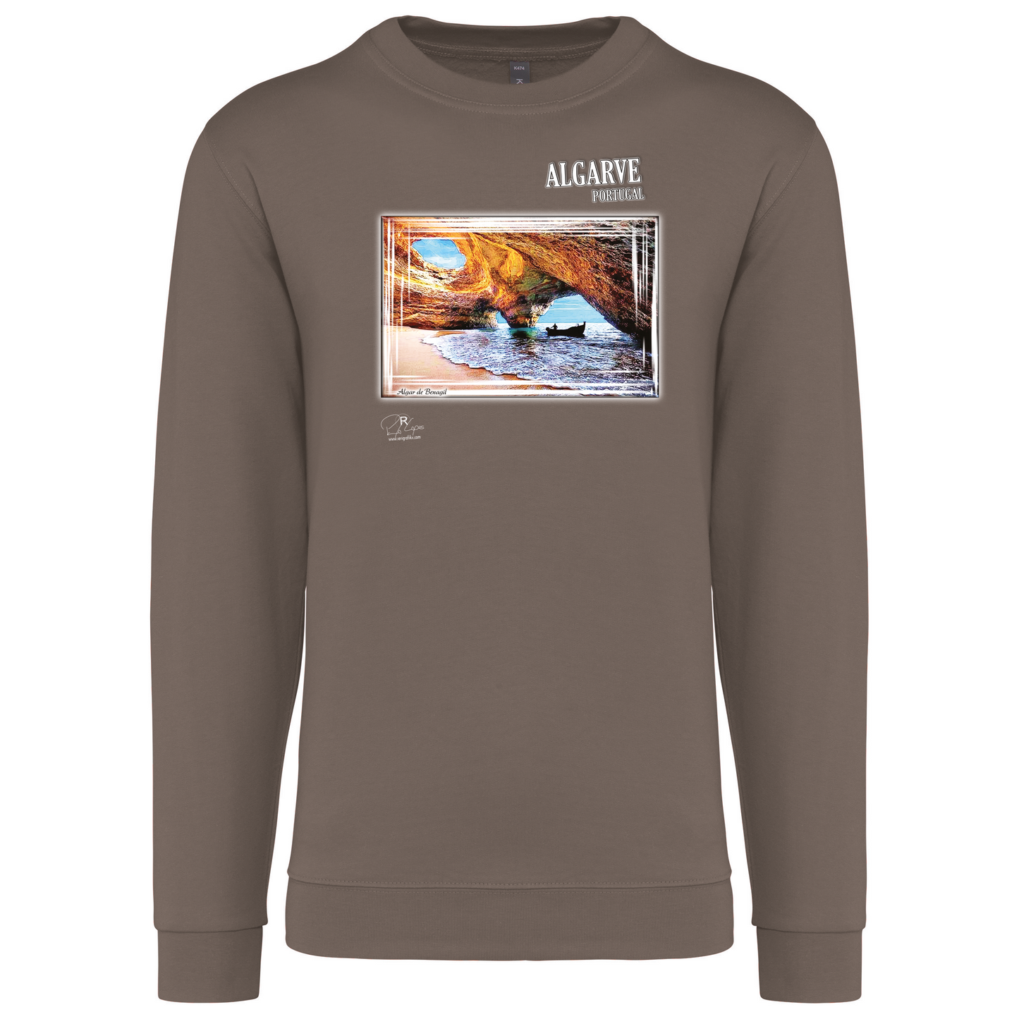 Sweatshirt Kariban sem Capuz Algar de Benagil
