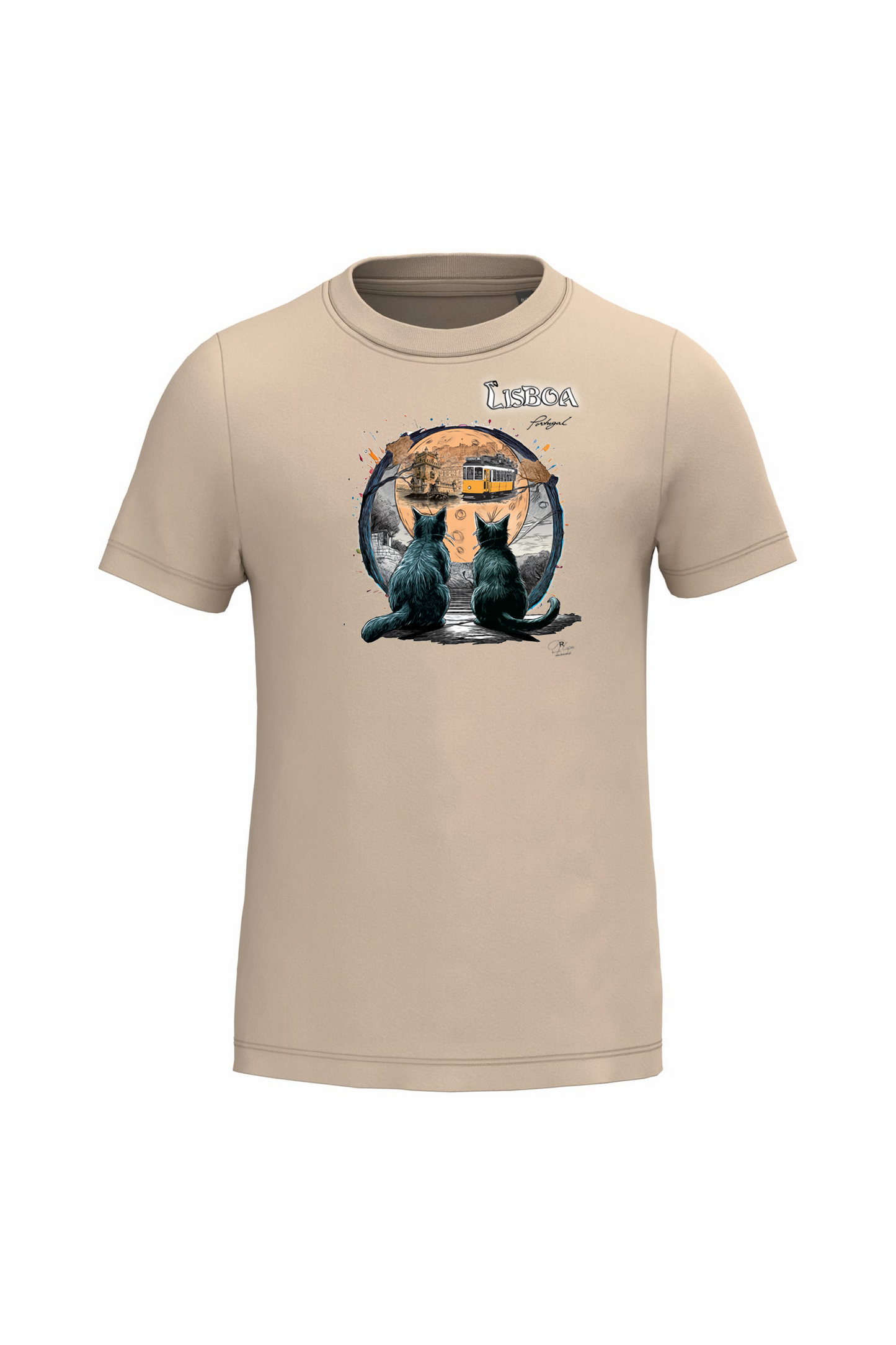 T-shirt de Criança Kariban Luar Lisboa