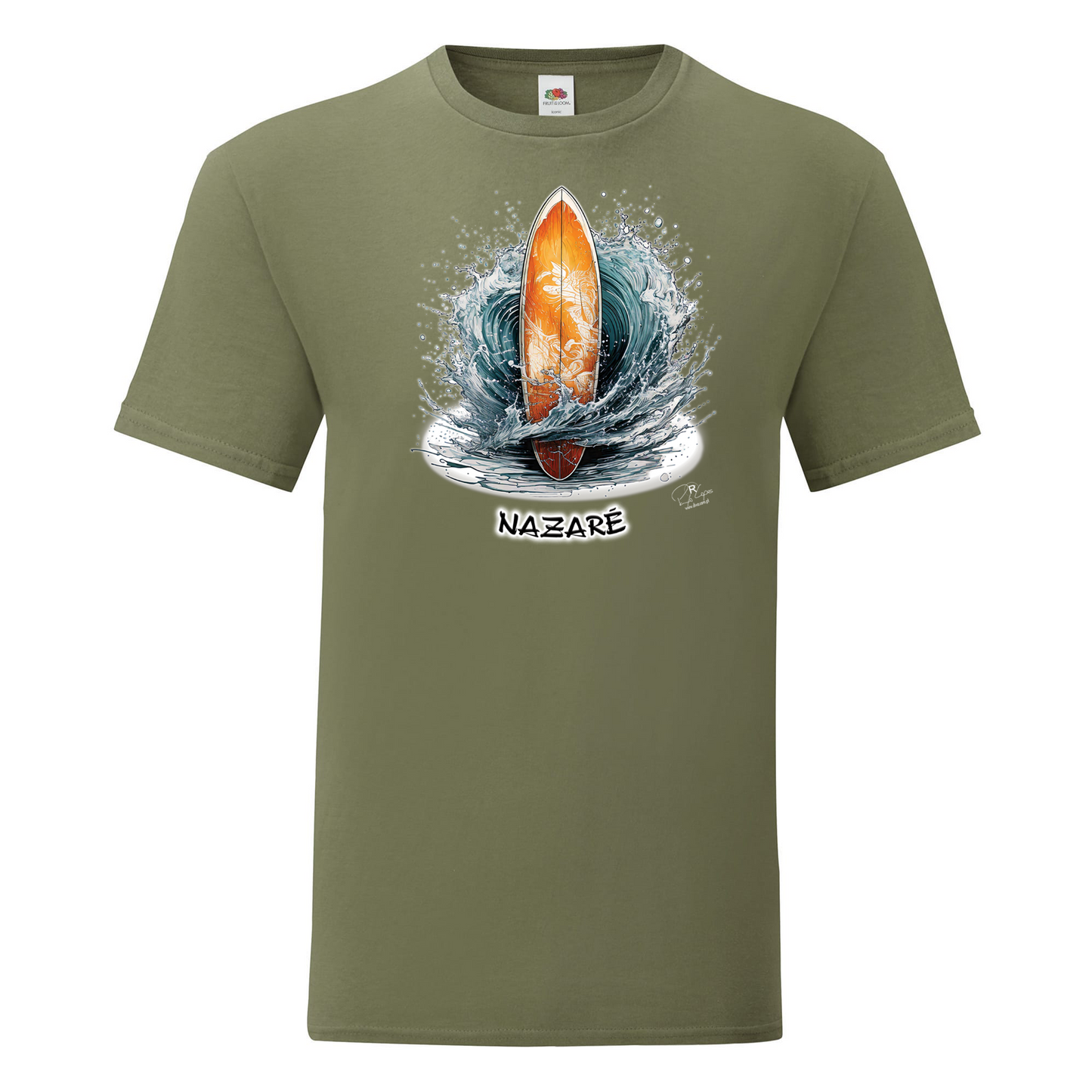 T-shirt Fruit of the Loom, Iconic, 150g, Prancha Nazaré