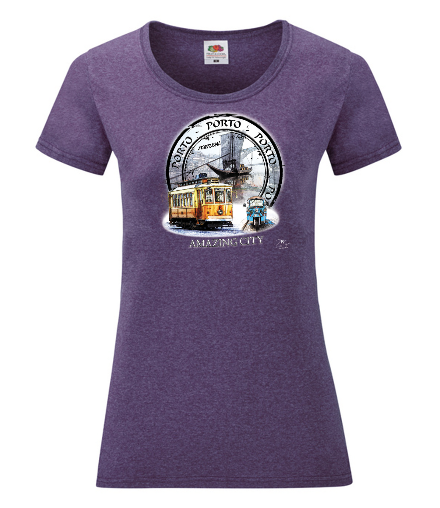 T-shirt Senhora Amazing City Porto
