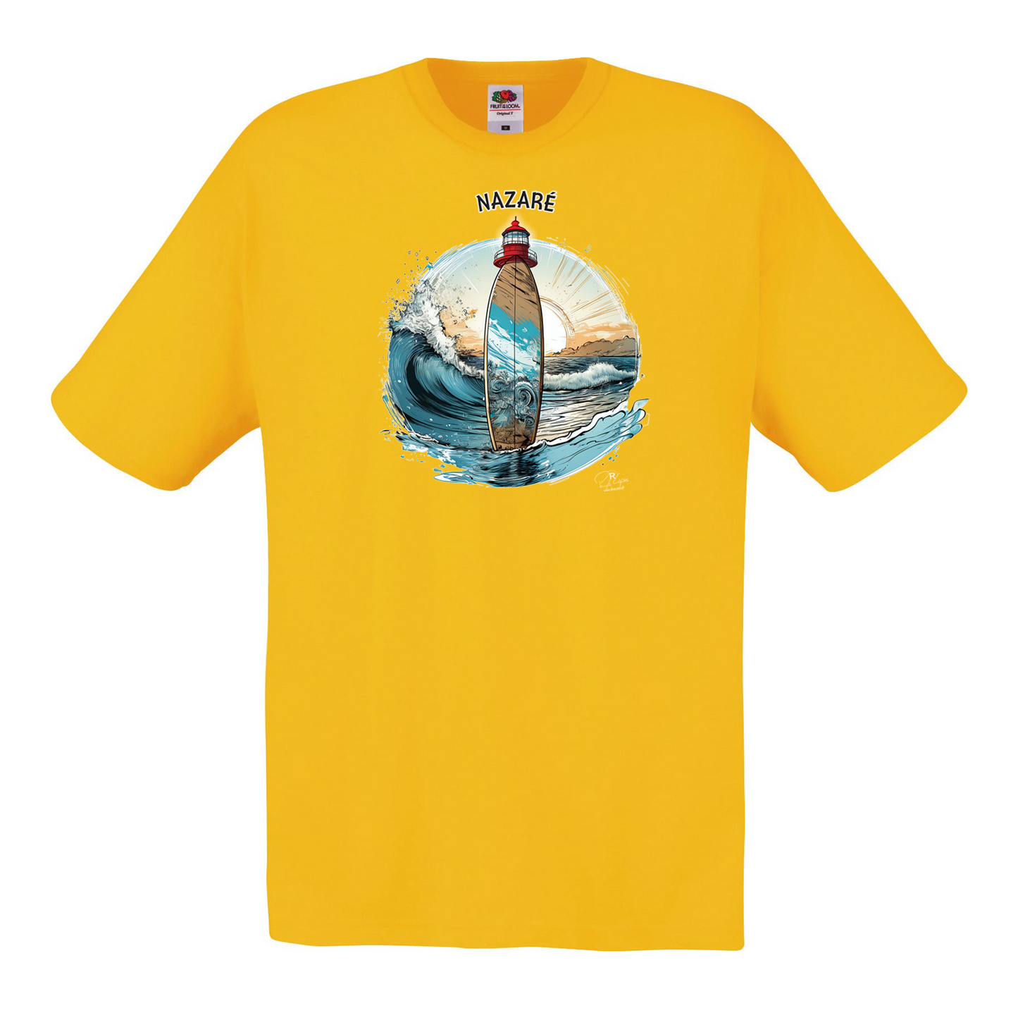 T-shirt Fruit of the Loom, Original 145g, Sol Nazaré