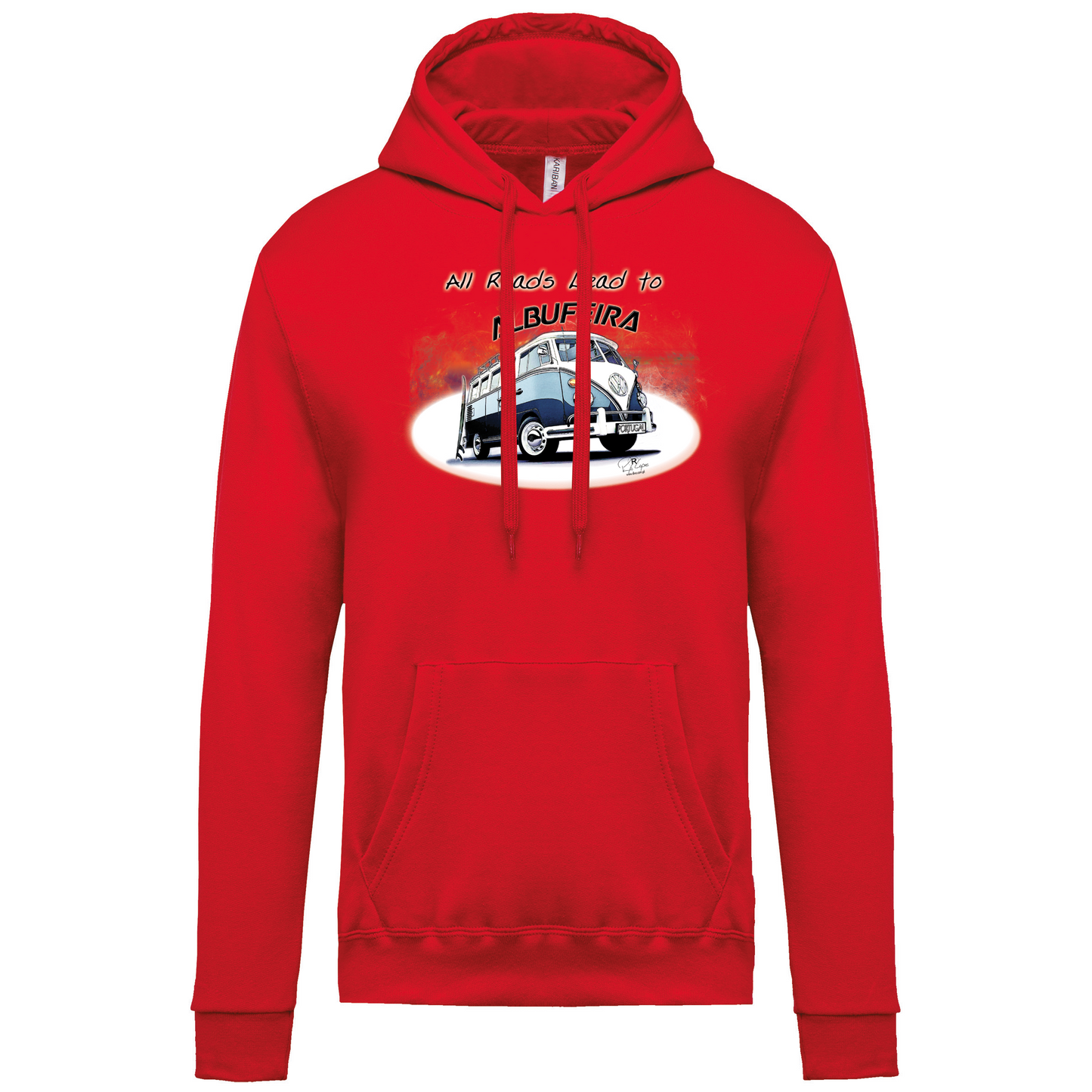Sweatshirt Kariban com Capuz All Roads Lead to Albufeira