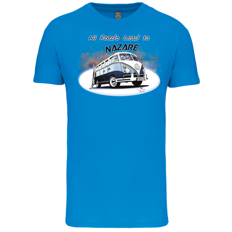 T-Shirt Algodão Biológico All Roads Lead to Nazaré