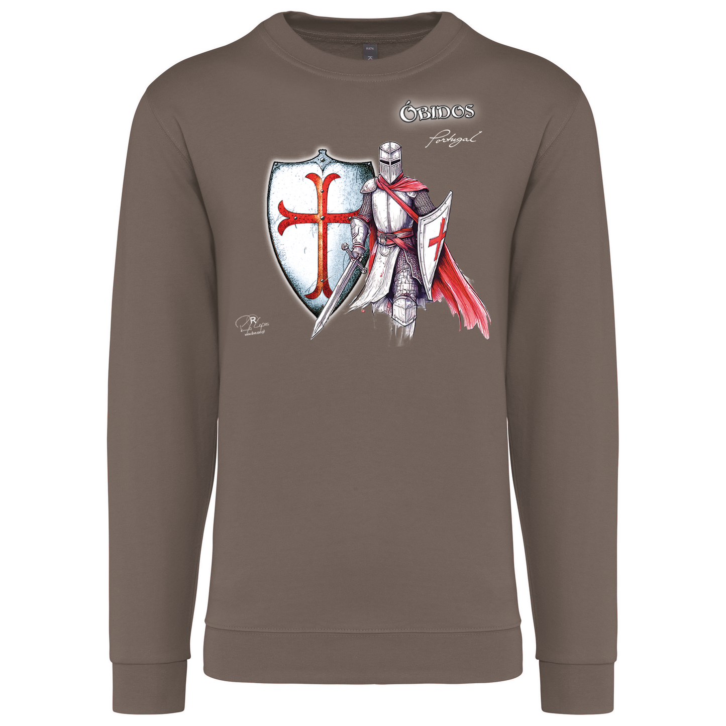 Sweatshirt Kariban sem Capuz Templário Óbidos