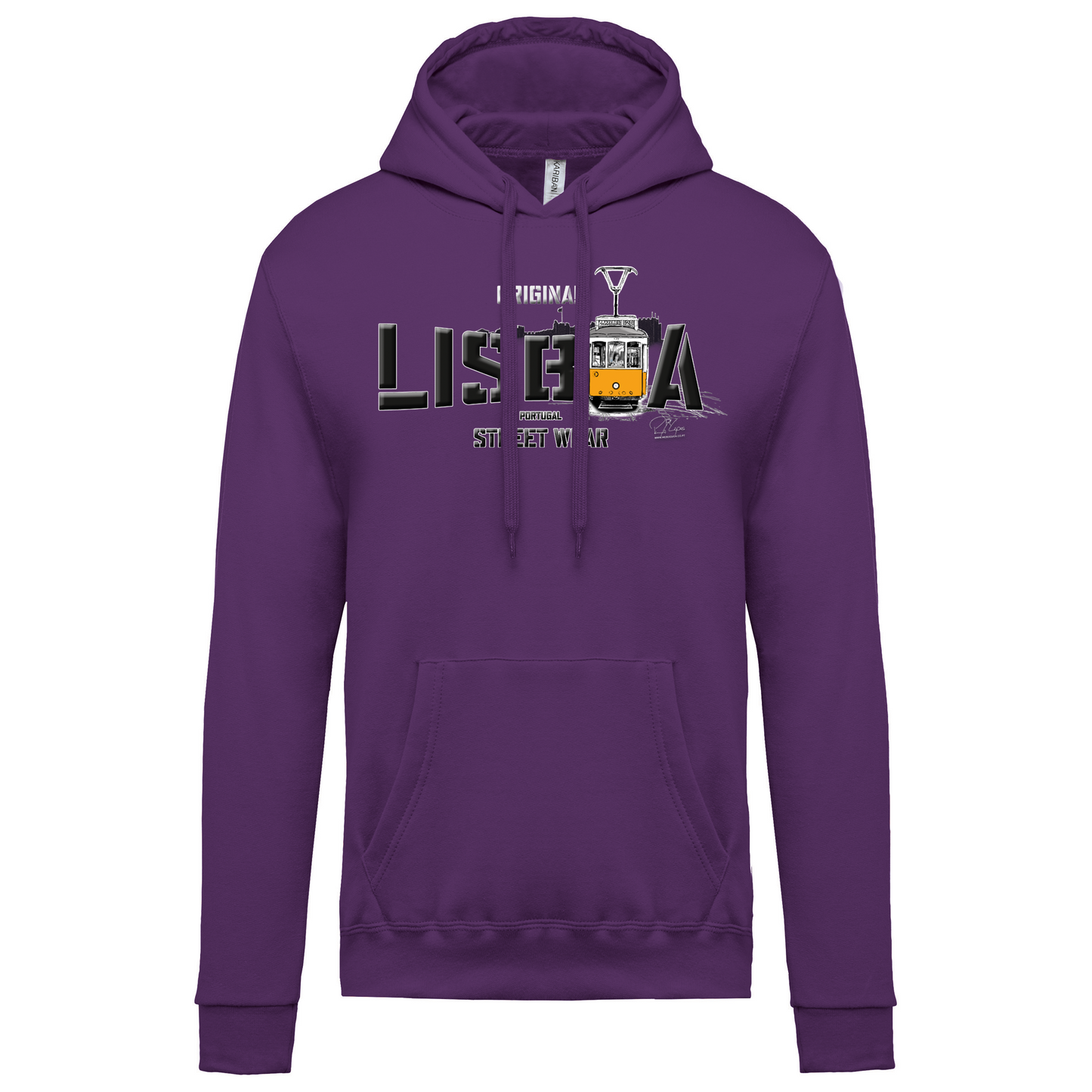Sweatshirt Kariban com Capuz Original Lisboa