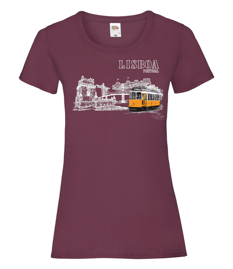 T-shirt Senhora Monumentos Lisboa