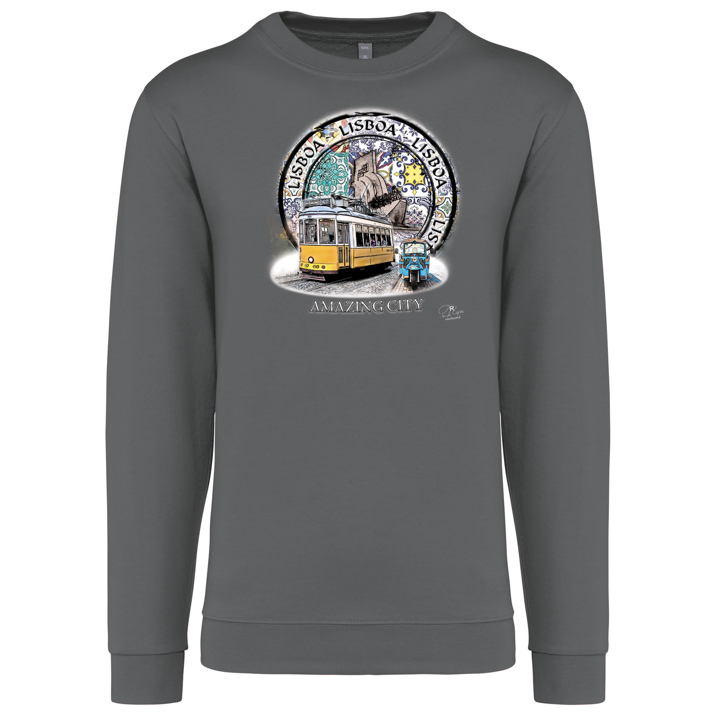 Sweatshirt Kariban sem Capuz Amazing City Lisboa