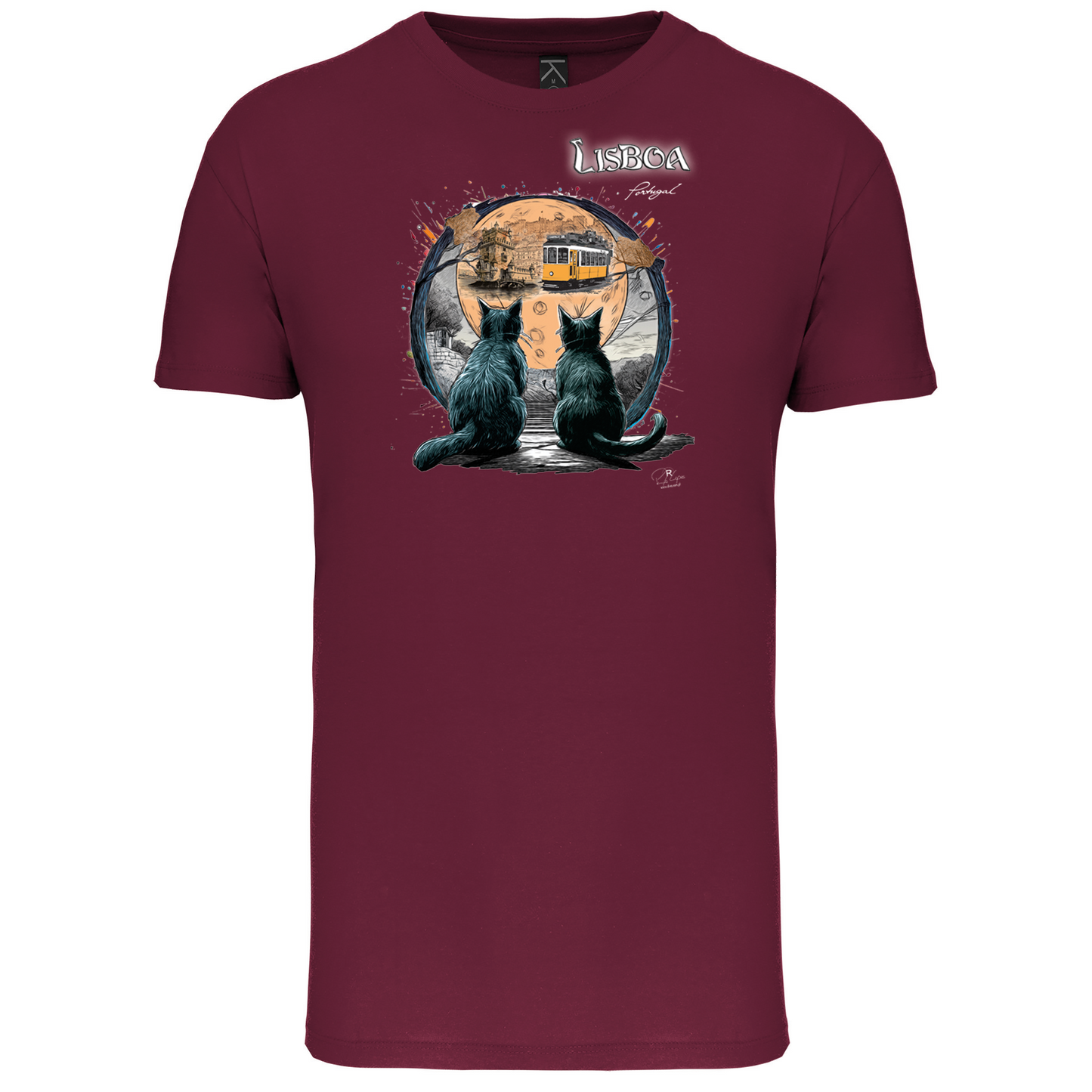 T-Shirt Algodão Biológico Luar Lisboa