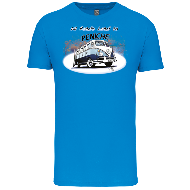 T-Shirt Algodão Biológico All Roads Lead to Peniche