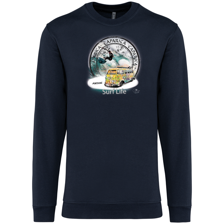 Sweatshirt Kariban sem Capuz Surf Life Caparica