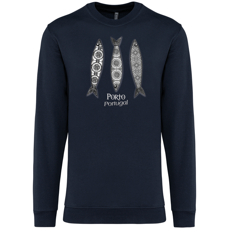 Sweatshirt Kariban sem Capuz 3 Sardinhas Porto