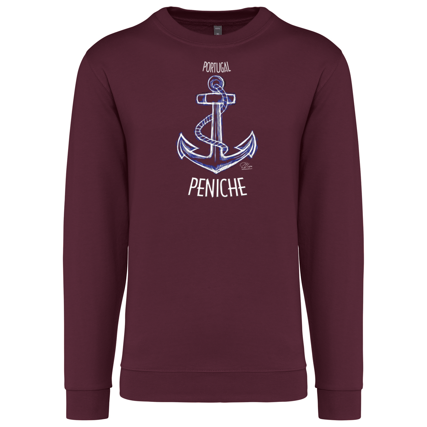 Sweatshirt Kariban sem Capuz Âncora Peniche