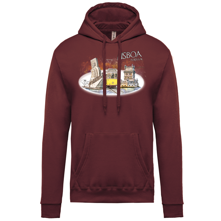 Sweatshirt Kariban com Capuz Monumentos Belém