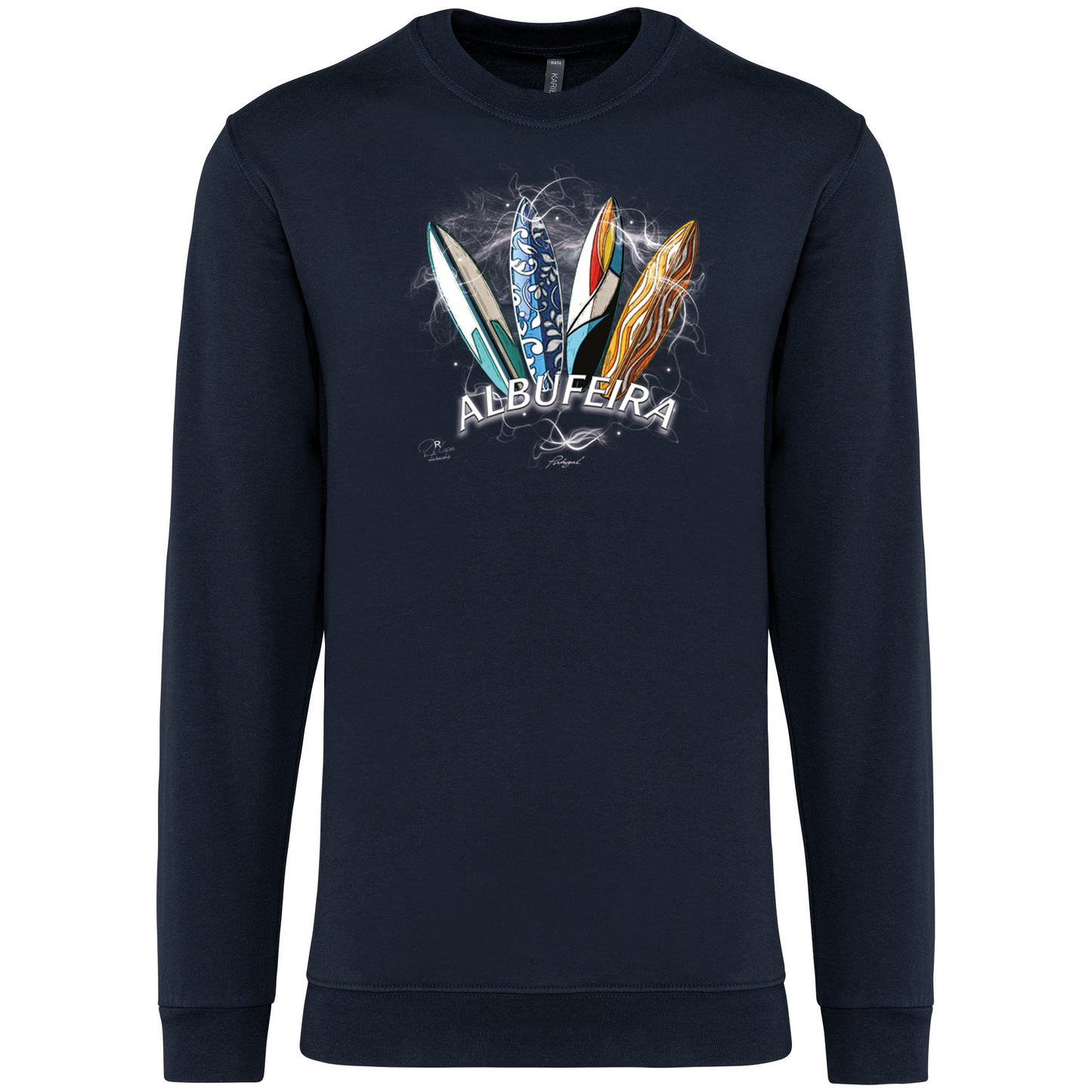 Sweatshirt Kariban sem Capuz Surfboards Albufeira