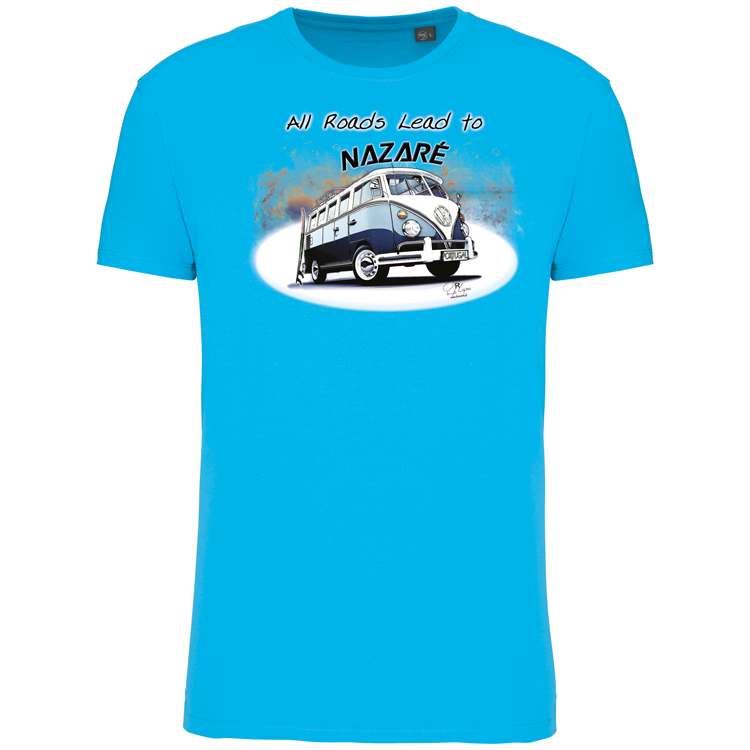 T-Shirt Algodão Biológico All Roads Lead to Nazaré