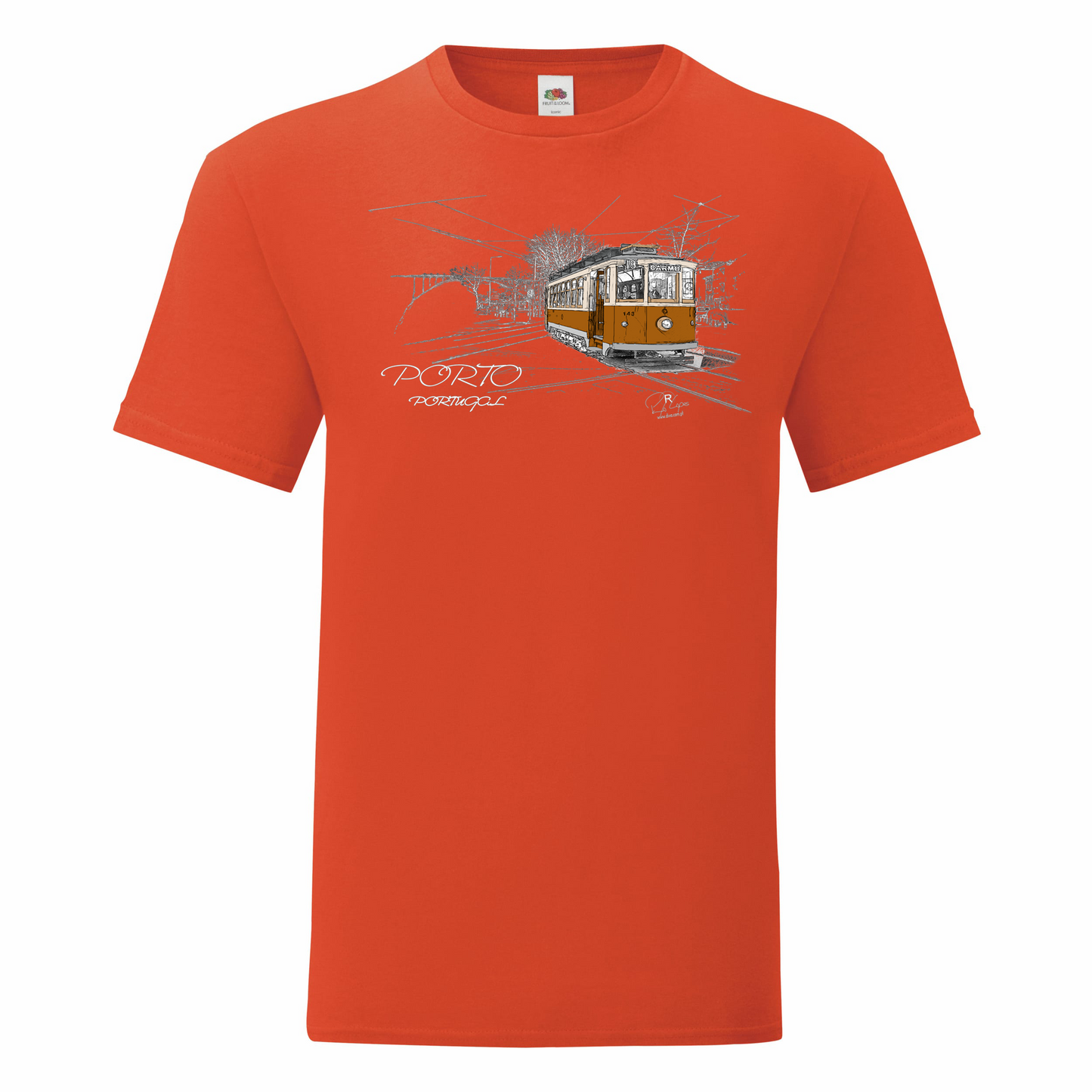 T-shirt Fruit of the Loom, Iconic, 150g, Carmo