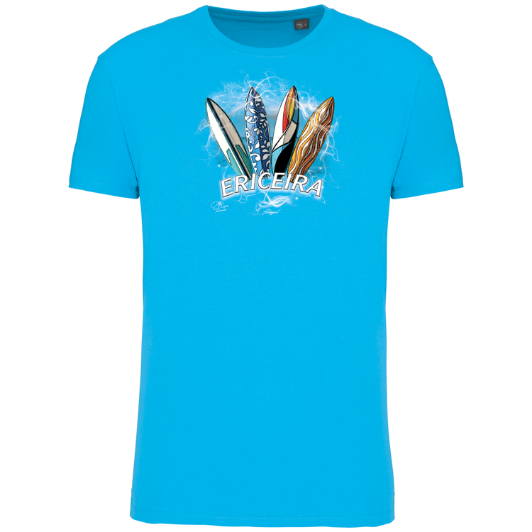 T-Shirt Algodão Biológico Surfboards Ericeira