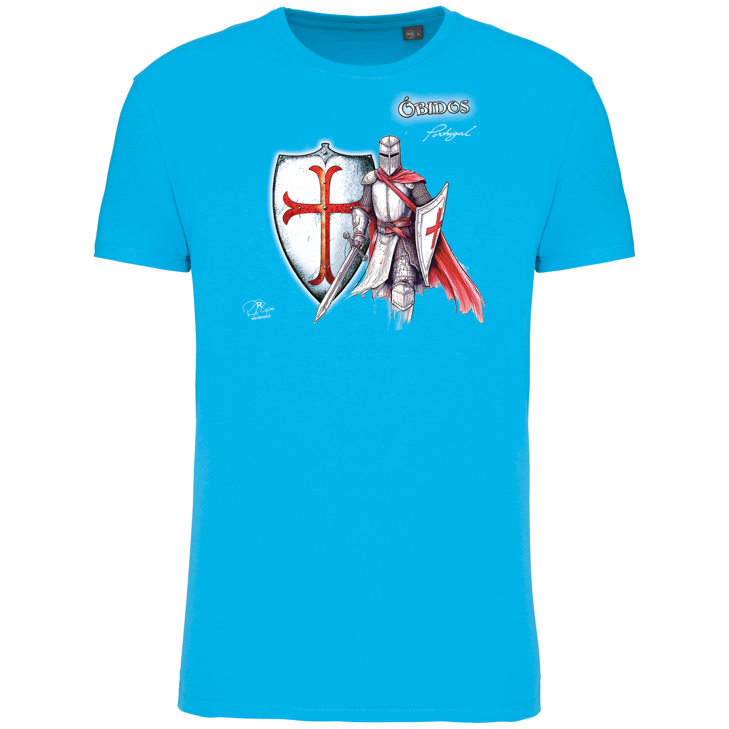 T-Shirt Algodão Biológico Templário Óbidos