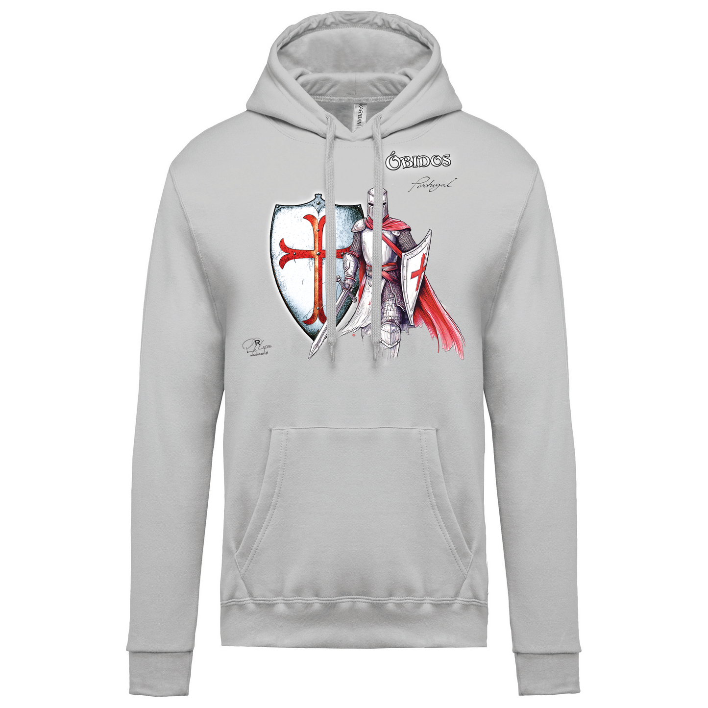 Sweatshirt Kariban com Capuz Templário Óbidos