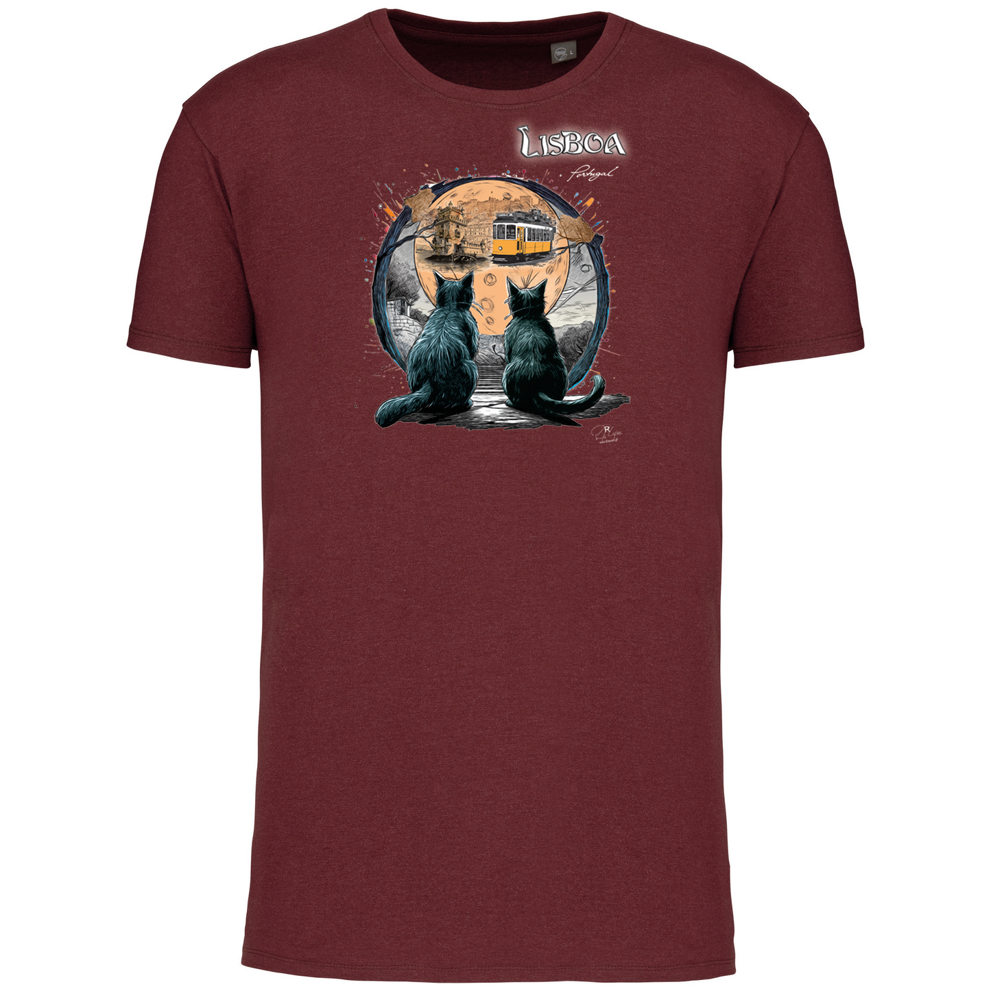 T-Shirt Algodão Biológico Luar Lisboa
