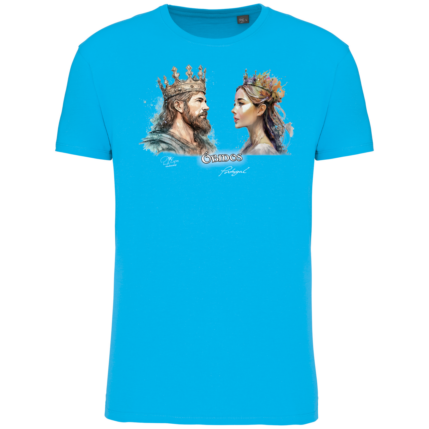 T-Shirt Algodão Biológico King and Queen Óbidos