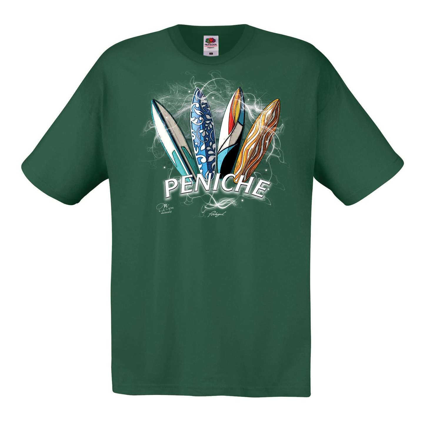 T-shirt Fruit of the Loom, Original 145g, Surfboards Peniche