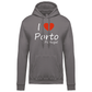 Sweatshirt Kariban com Capuz I Love Porto
