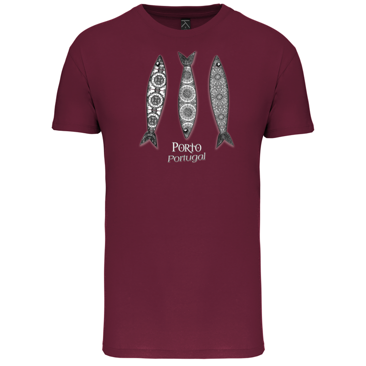 T-Shirt Algodão Biológico 3 Sardinhas Porto