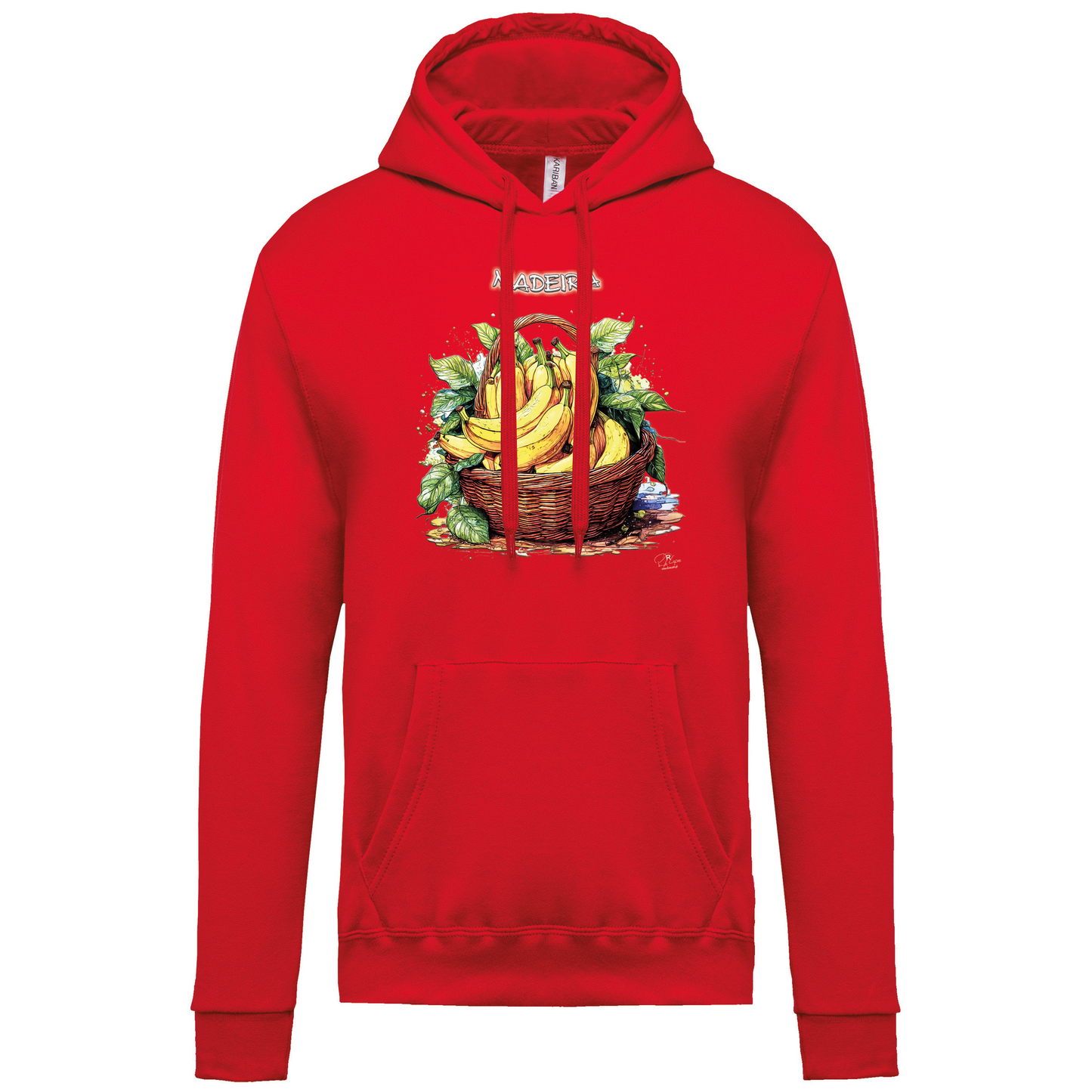 Sweatshirt Kariban com Capuz Cesto Bananas