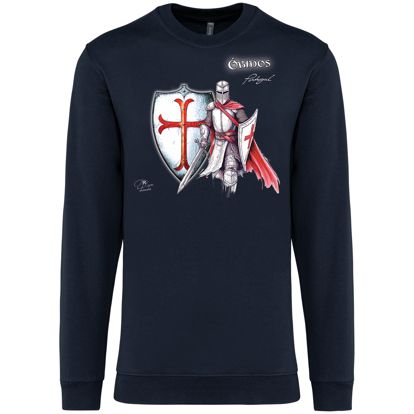 Sweatshirt Kariban sem Capuz Templário Óbidos