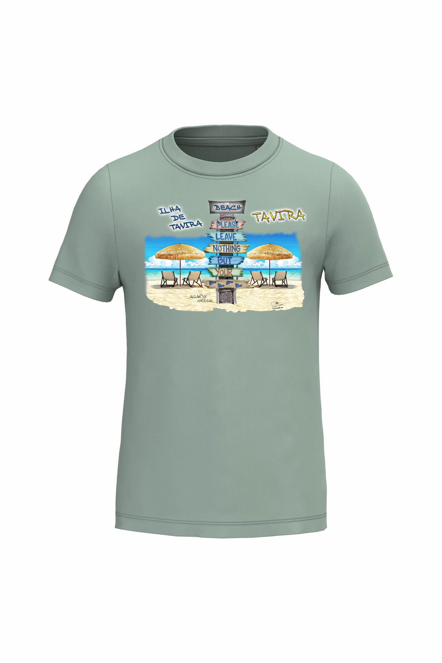 T-shirt de Criança Kariban Pégadas Tavira