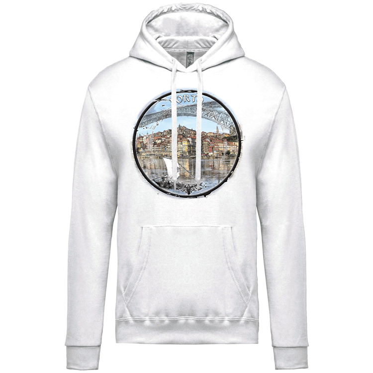 Sweatshirt Kariban com Capuz Selo Porto