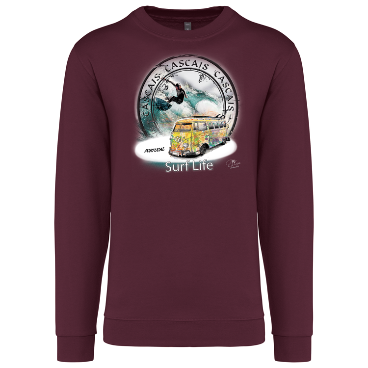 Sweatshirt Kariban sem Capuz Surf Life Cascais