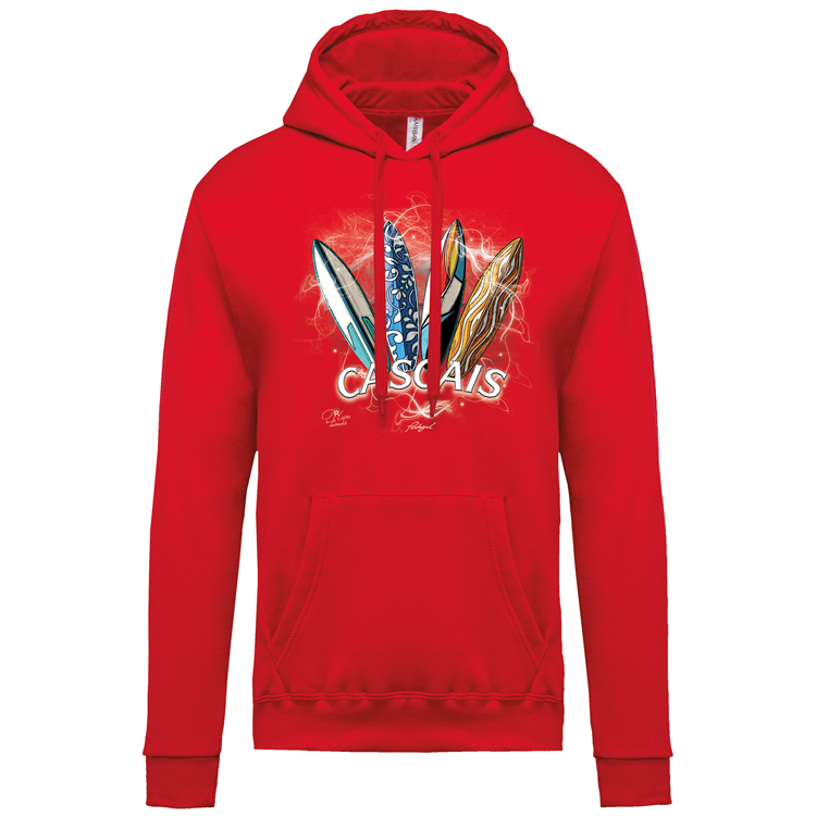 Sweatshirt Kariban com Capuz Surfboards Cascais
