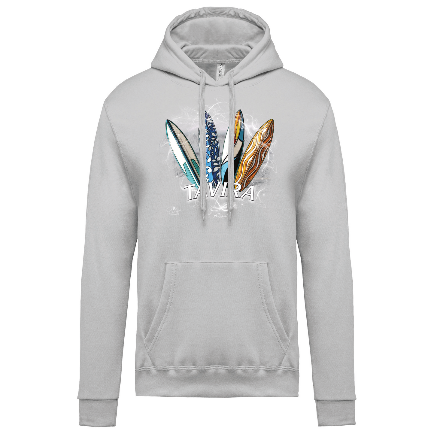 Sweatshirt Kariban com Capuz Surfboards Tavira
