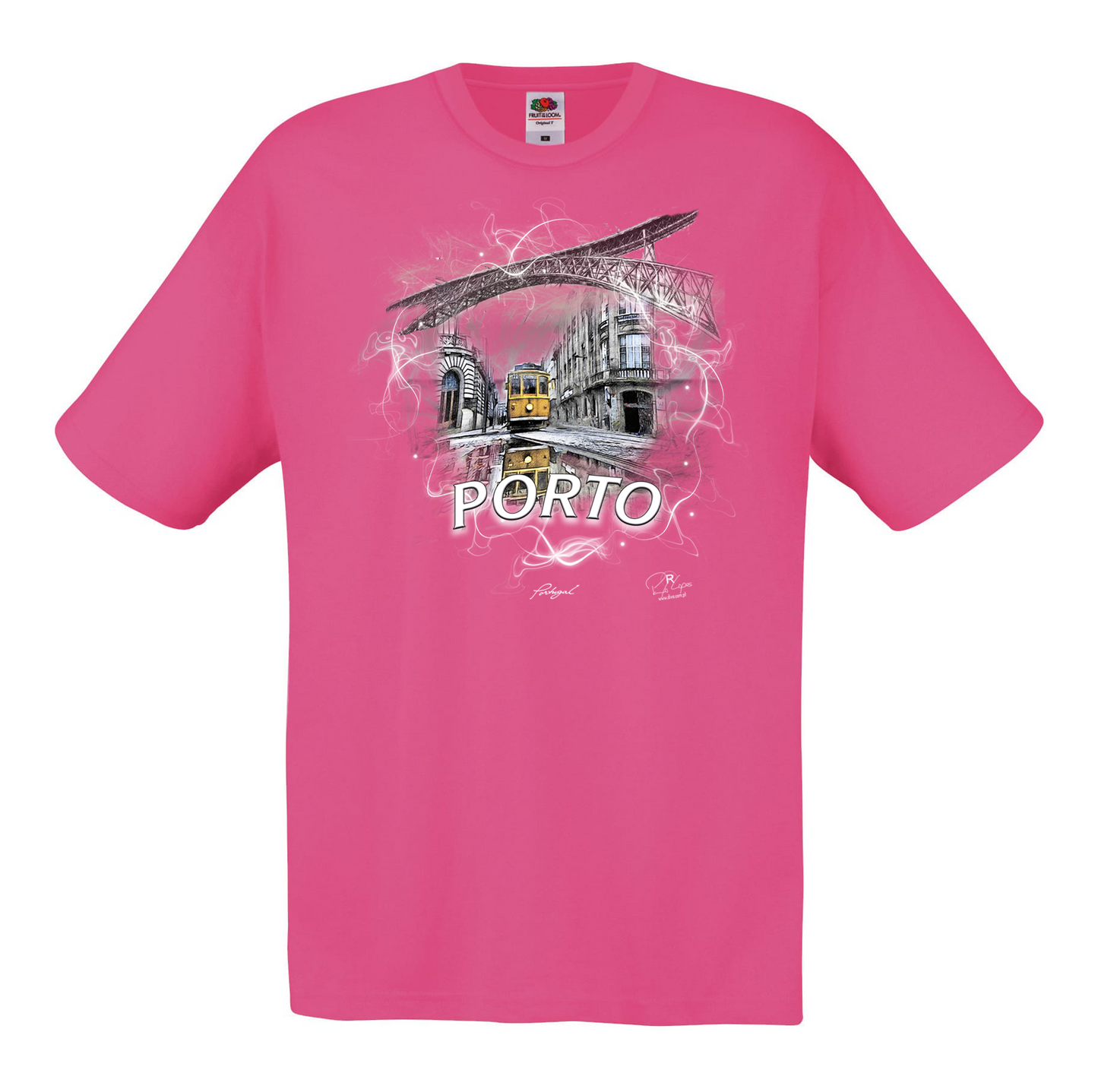 T-shirt Fruit of the Loom, Original 145g, Carreira 22 Porto