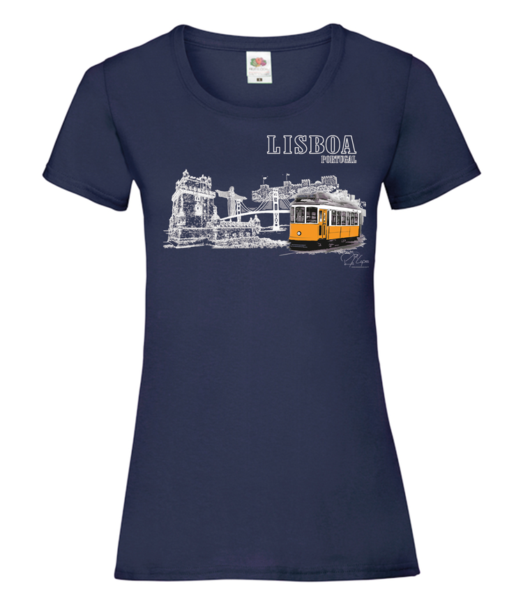 T-shirt Senhora Monumentos Lisboa