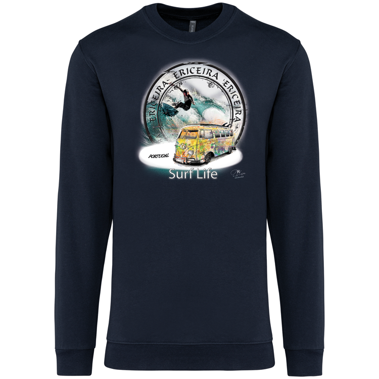 Sweatshirt Kariban sem Capuz Surf Life Ericeira
