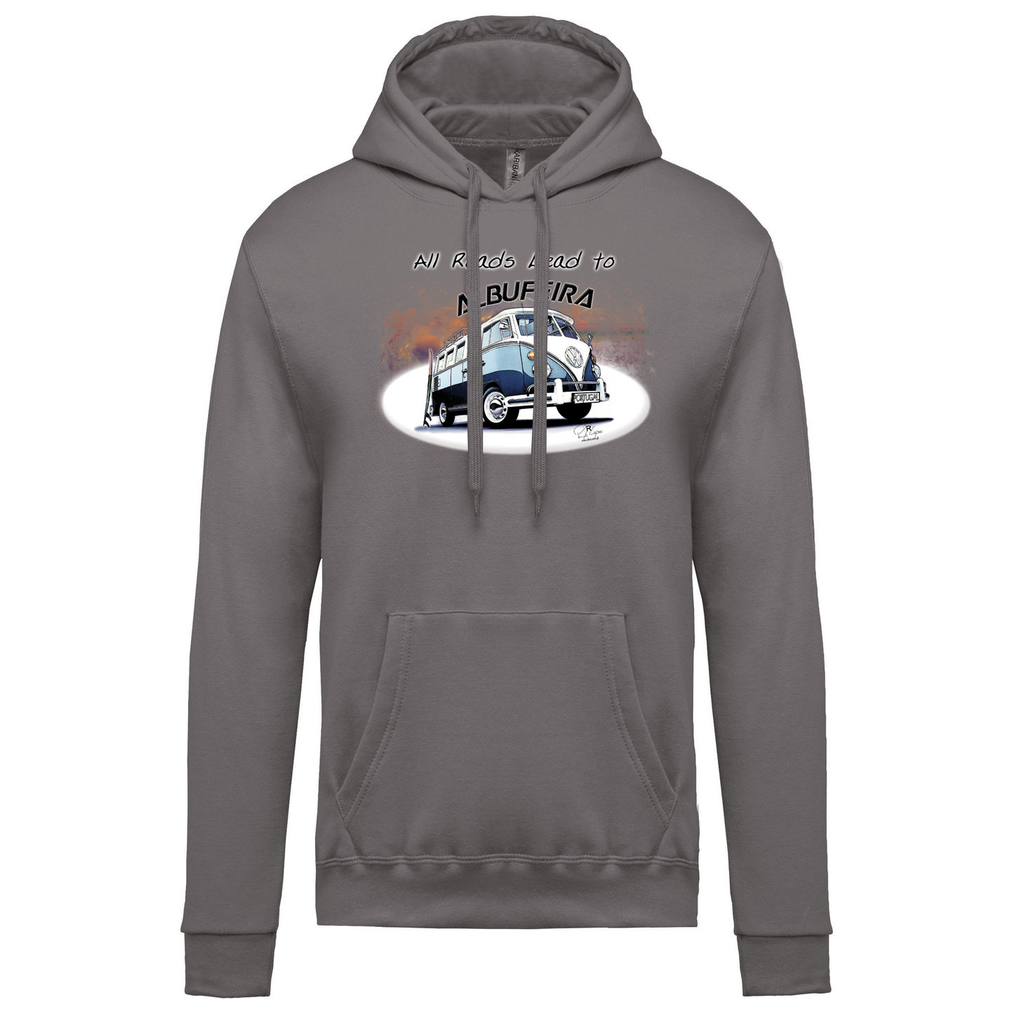 Sweatshirt Kariban com Capuz All Roads Lead to Albufeira
