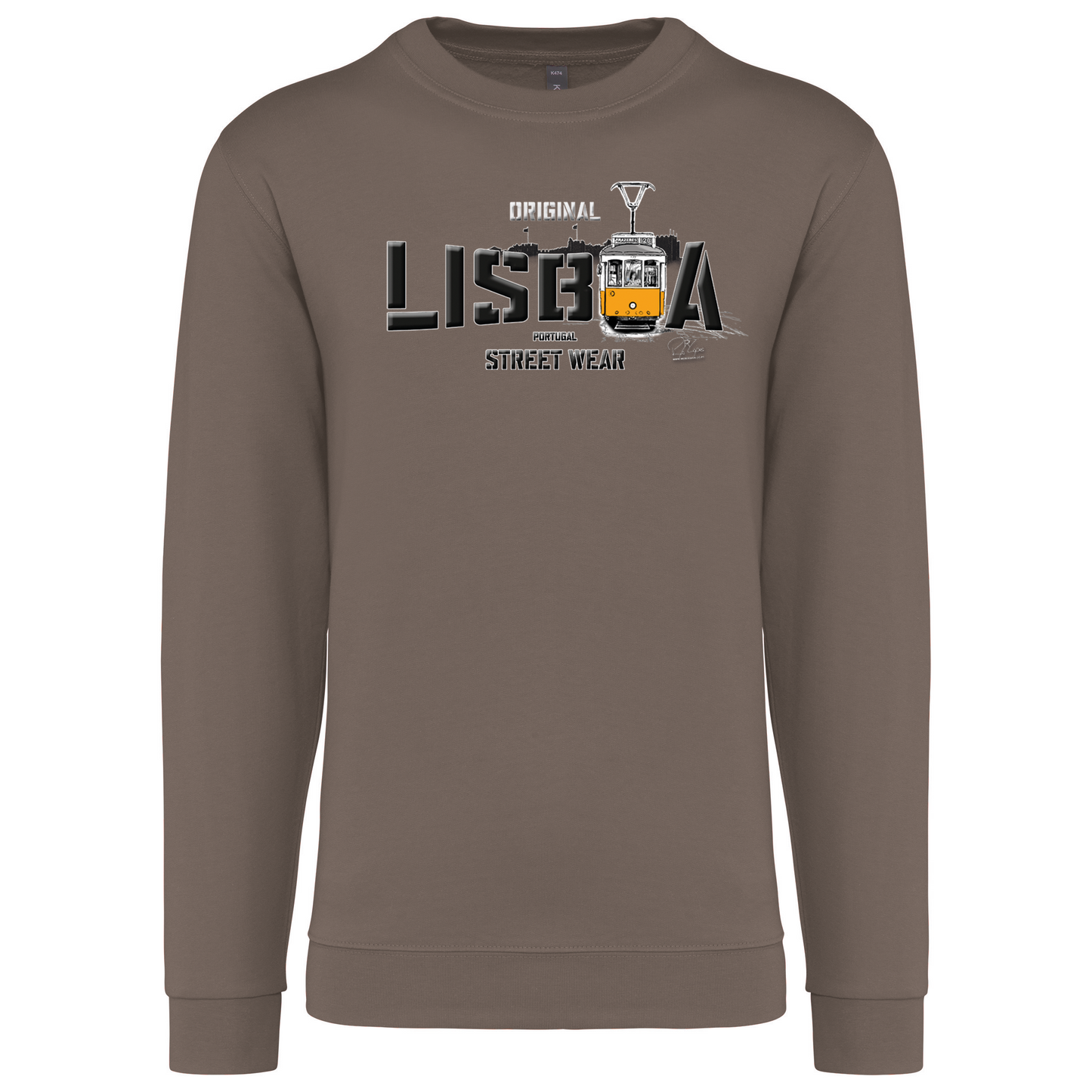 Sweatshirt Kariban sem Capuz Original Lisboa