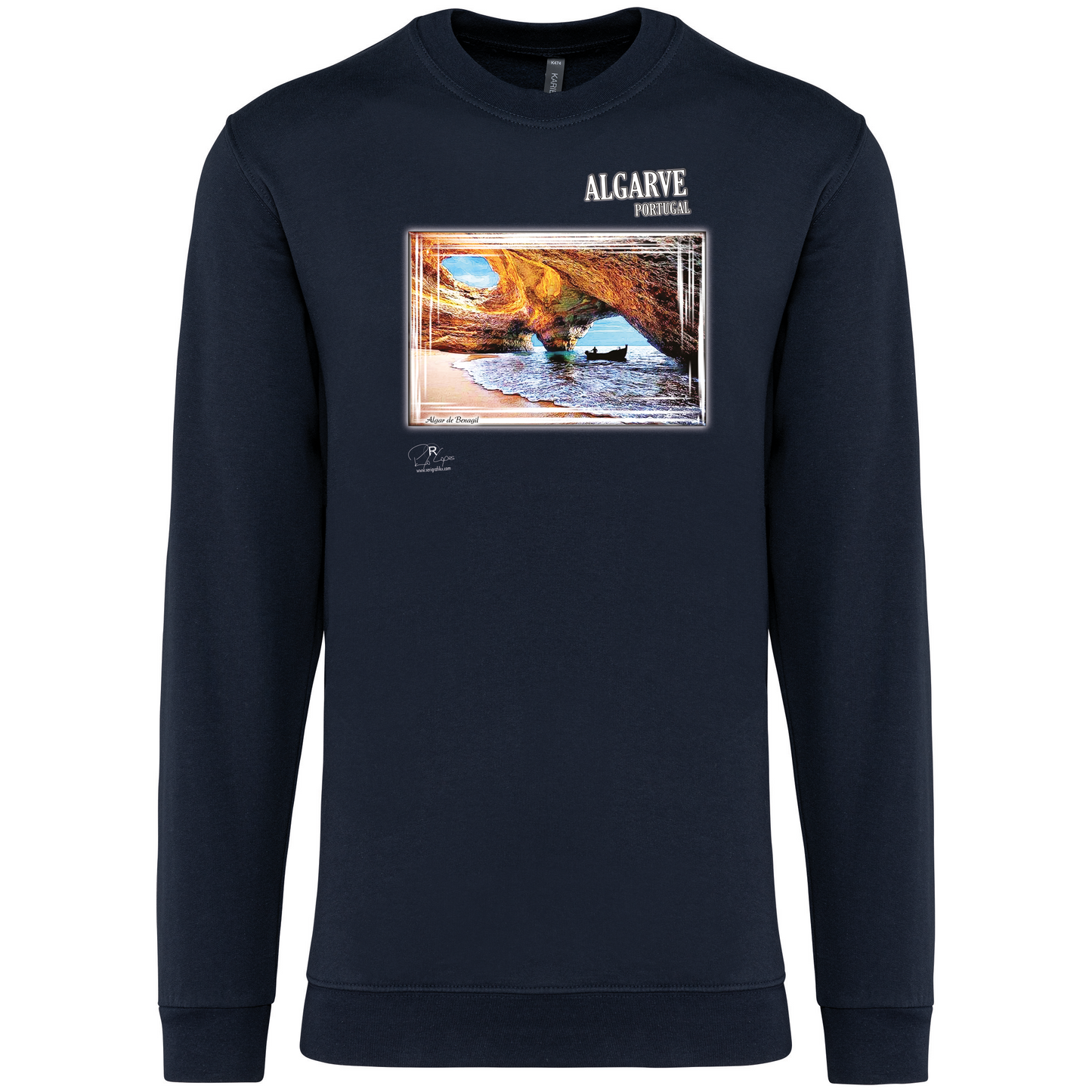 Sweatshirt Kariban sem Capuz Algar de Benagil