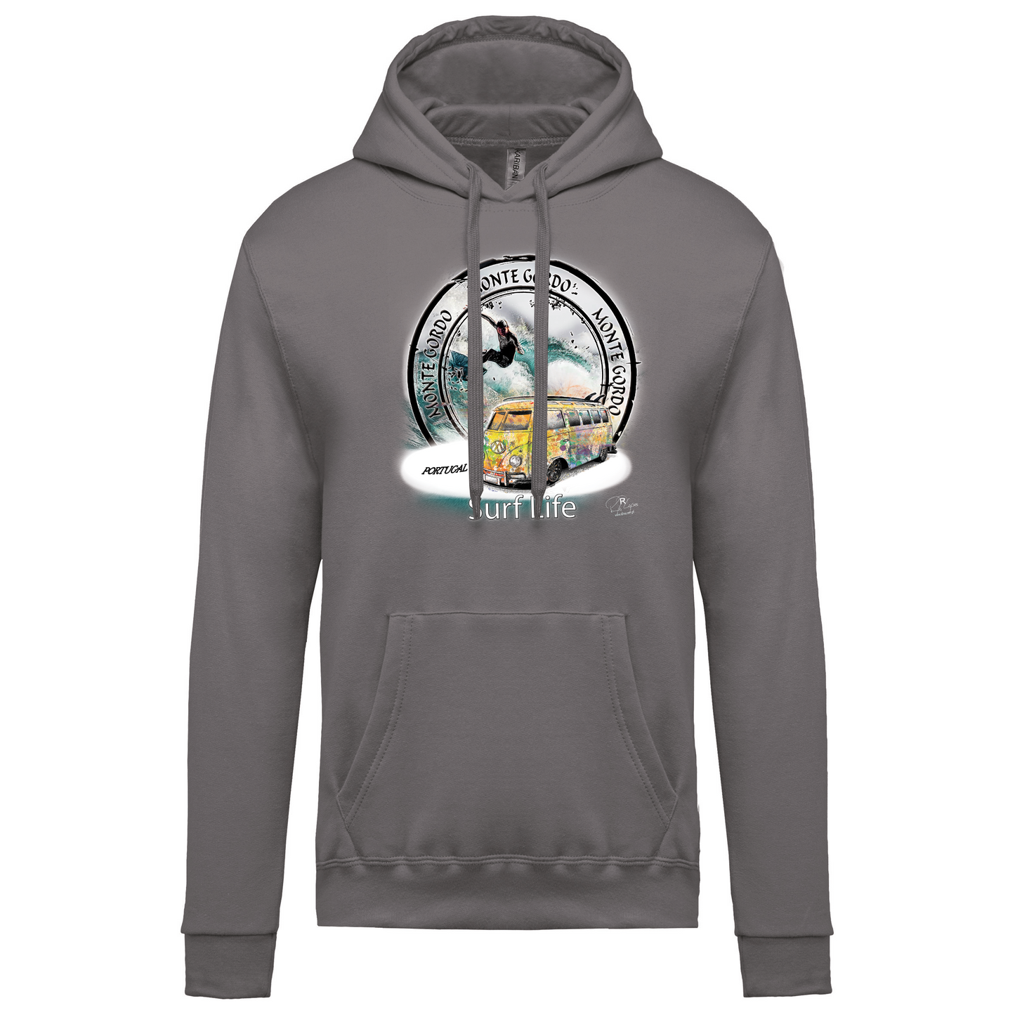 Sweatshirt Kariban com Capuz Surf Life Monte Gordo