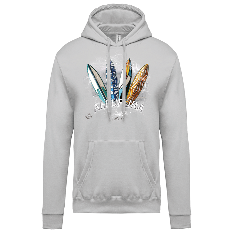 Sweatshirt Kariban com Capuz Surfboards Albufeira