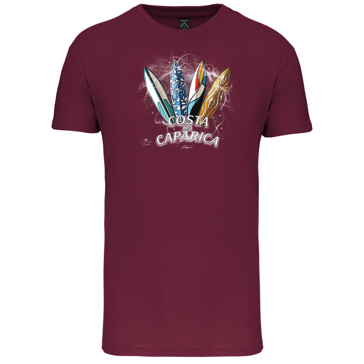 T-Shirt Algodão Biológico Surfboards Costa da Caparica