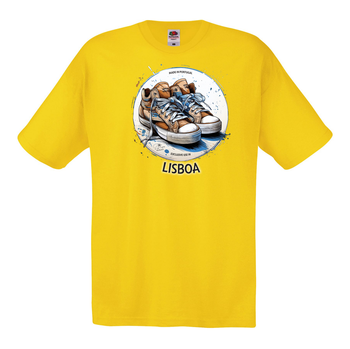 T-shirt Fruit of the Loom, Original 145g, Exclusive Lisboa
